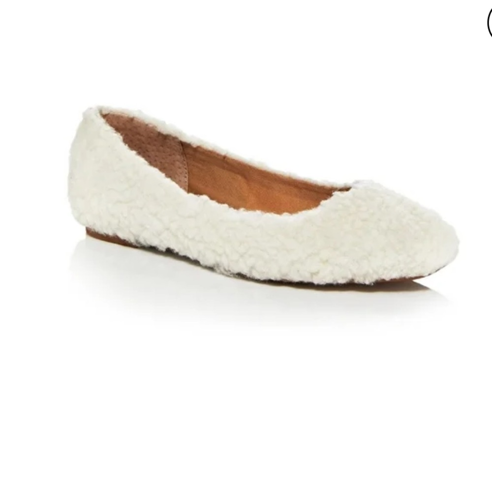 Aqua Womens Ellie Faux Fur Cushioned Insole Ballet Flats
#16